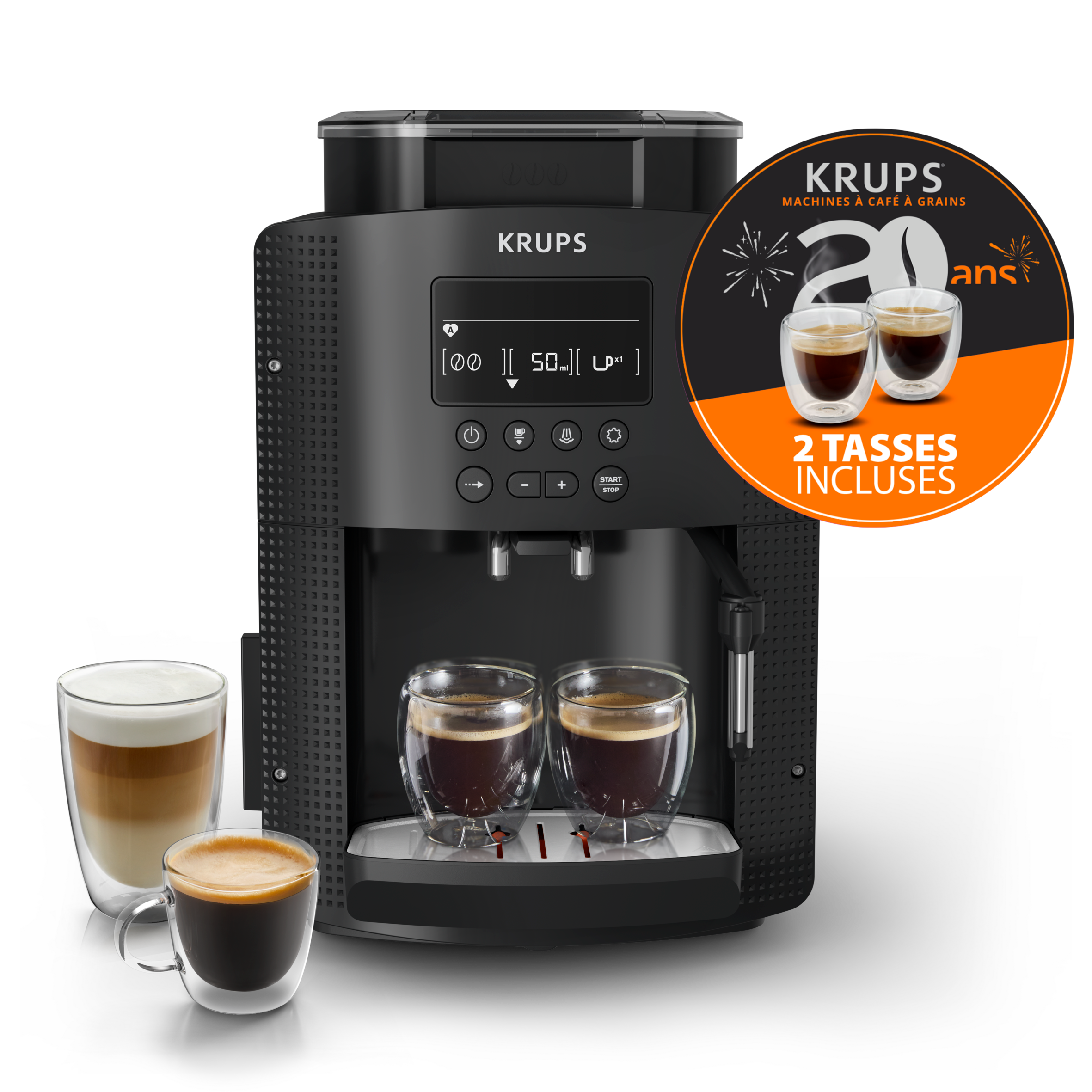 Essential, Machine espresso entièrement automatique, Réglage de la longueur du café