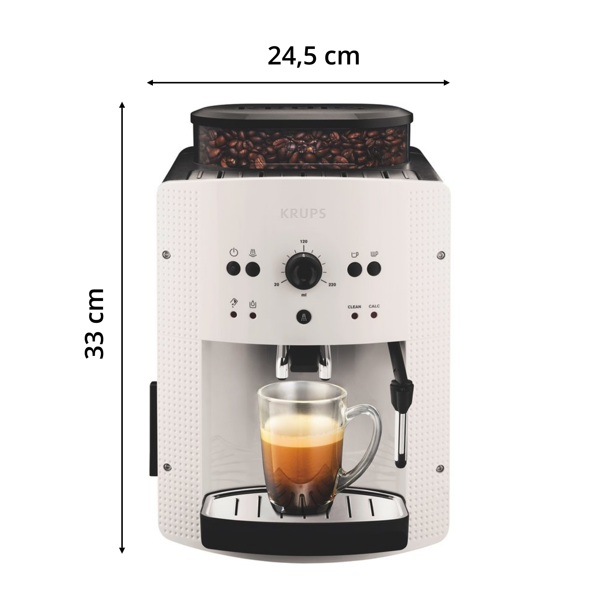 Essential blanche, Machine à café à grain, 3 boissons