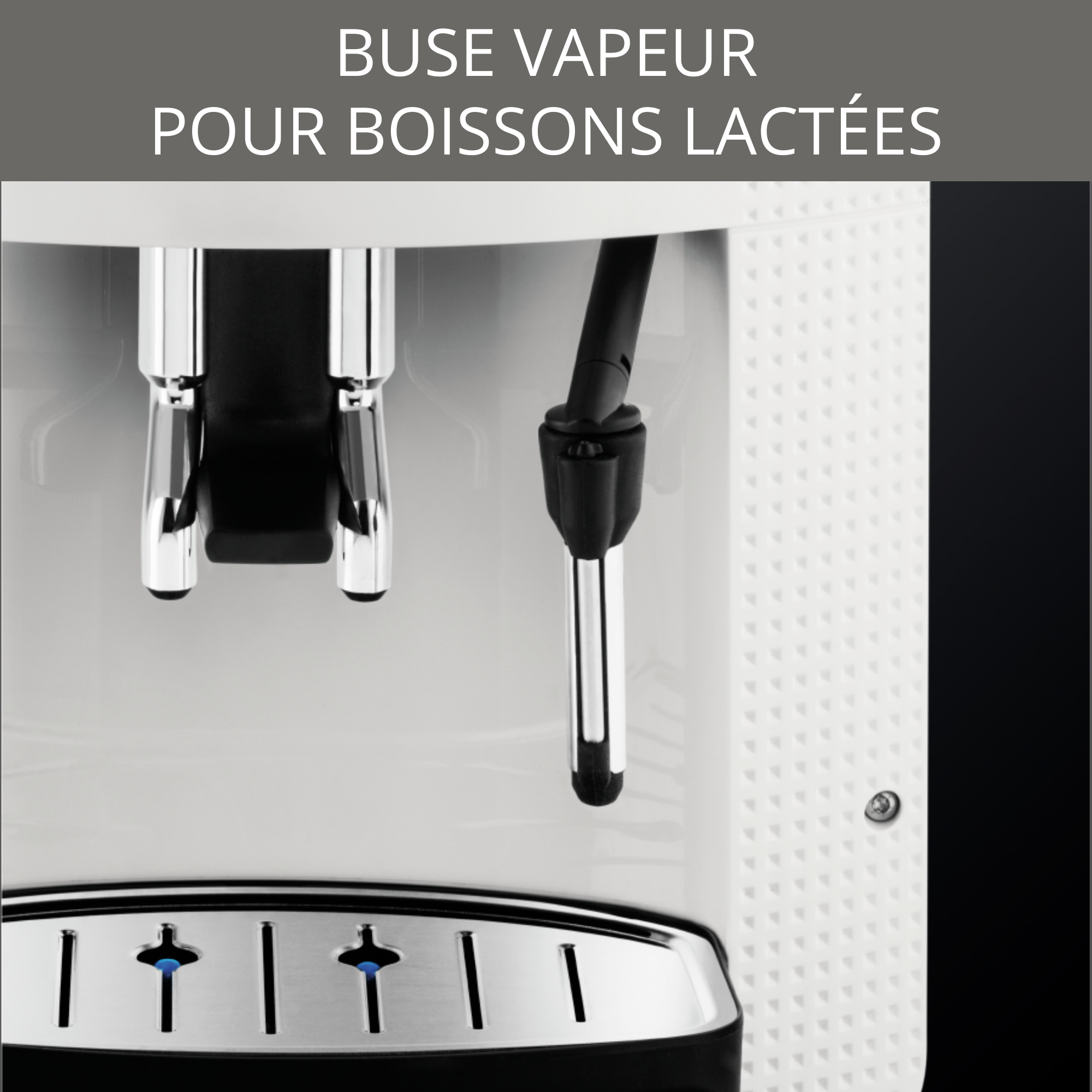 Essential blanche, Machine à café à grain, 3 boissons