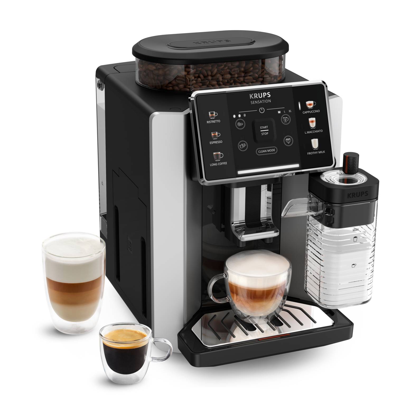 Machine à café grains Sensation Lait M50 Silver